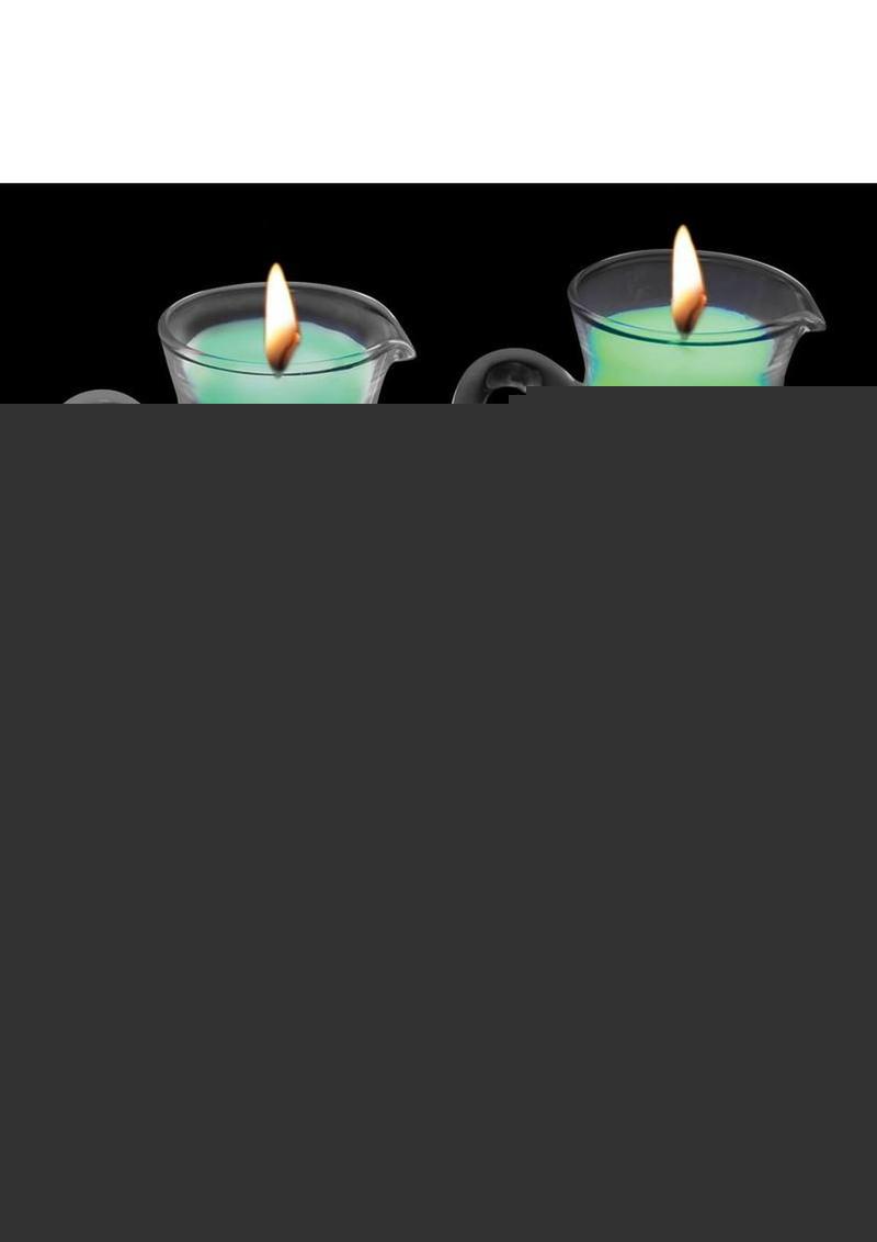 Master Series Glow Pour Blacklight Reactive Drip Candle - Glow In The Dark/Multicolor - 3 Piece/Set