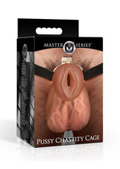 feminine chastity cage with soft tpe body adjustable rings durable harness and secure locking design from adult toy store
