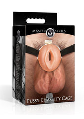 Master Series Pussy Chastity Cage - Vanilla