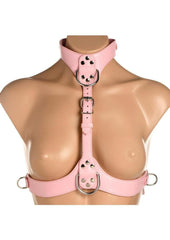 Master Series Vixen Female Chest Vegan Leather Harness