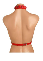 Master Series Vixen Female Chest Vegan Leather Harness