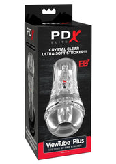 Pdx Elite Viewtube See-Thru EZ-Grip Stroker - General Orifice - Clear