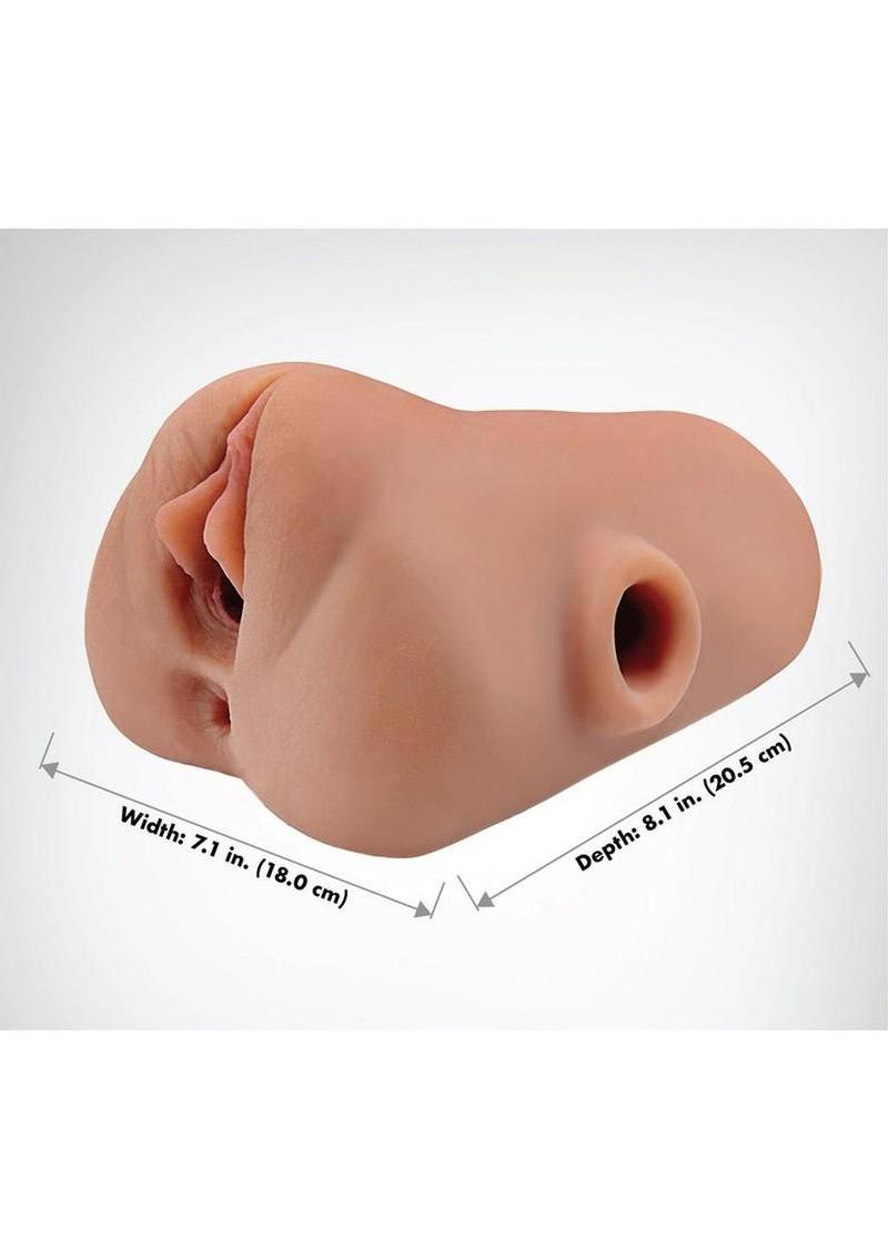 Compact male sex toy stroker for easy cleanup