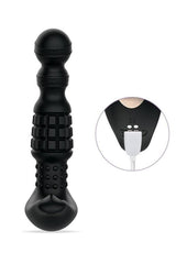 Pineapple Man Rolling Bead Vibrating Rechargeable Silicone Prostate Massager for Men