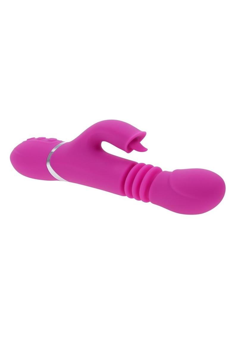 Pink Dragon Rechargeable Silicone Multi Vibrator