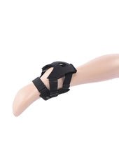Adjustable foot strap harness ideal for solo penetration and kinky creative play