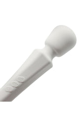 Pixey Aquamini Rechargeable Silicone Body Wand Sex Toy - White Edition