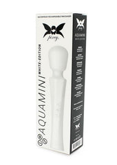 Pixey Aquamini Rechargeable Silicone Body Wand - White Edition