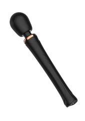 Pixey Aquawand Rechargeable Silicone Body Wand - Black Edition Sex Toy