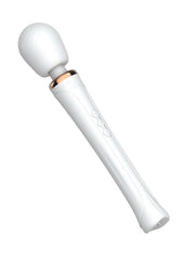 Pixey Aquawand Rechargeable Silicone Body Wand Sex Toy- White Edition