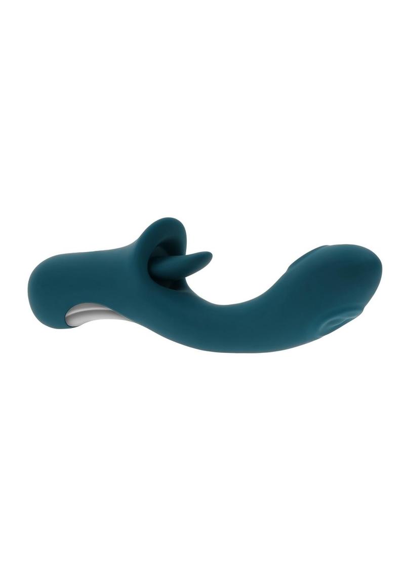 Playboy Harmony Rechargeable Silicone Vibrator with Clitoral Stimulator