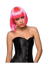 Fashion forward synthetic wig featuring soft strands and comfortable fit ideal for stage, dance, or bedroom style