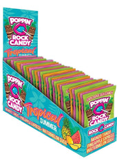 Popping Rock Candy Display- Tropical Fruit Oral Sex Candy - 36 Packs Per Display