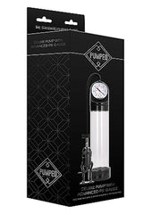 Pumped By Shots Deluxe Penis Pump with Advanced Psi Gauge - Clear