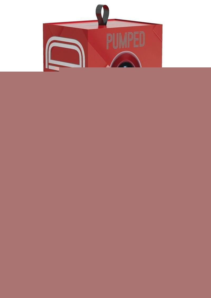 Pumped Cyberpulse 13 Function Automatic Rechargeable Penis Pump - Metallic - Red