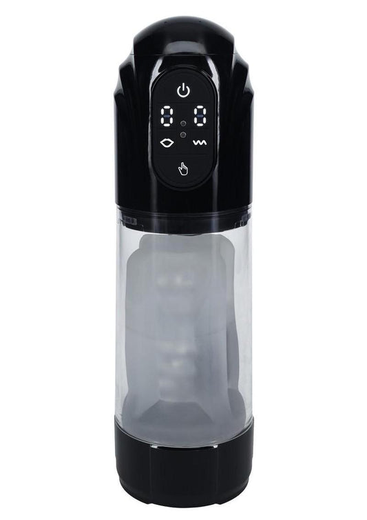 Pumped Technothrust 10 Function Rechargeable Automatic Masturbator - Black