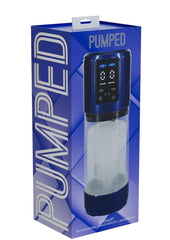 Pumped Ultralift 10 Function Rechargeable Masturbator - Metallic - Blue
