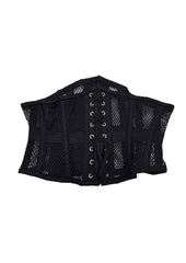 Rouge Mesh Corset - Black - Medium/Small