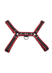 Rouge Pvc Ot H Front Harness - Black/Red - Medium/Small