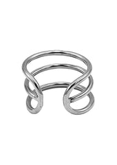 Rouge Stainless Steel Triple Wire Glans Ring Unusual Male Sex Toy
