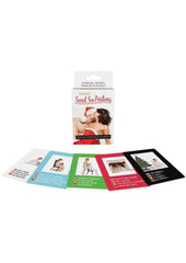Naughty Christmas sex card game for couples featuring 50 erotic position cards