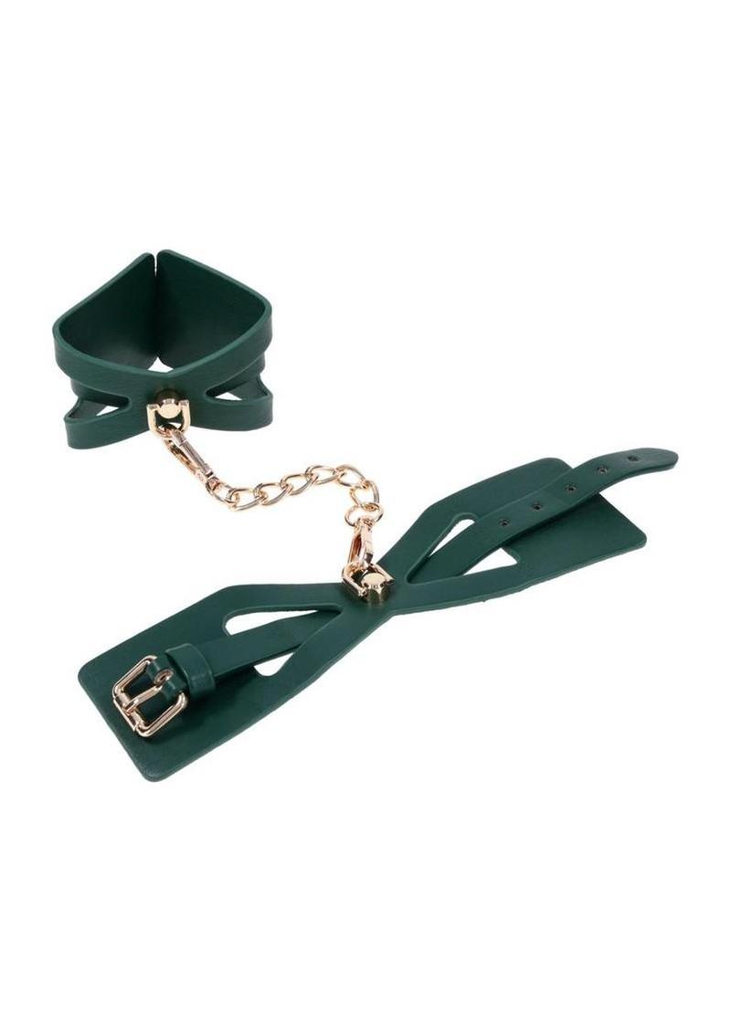 stylish bdsm cuffs with dramatic cutout design