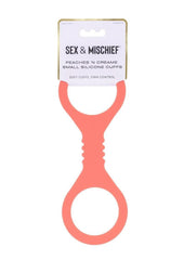 Sex and Mischief Peaches N Creame Silicone Cuffs - Orange - Small