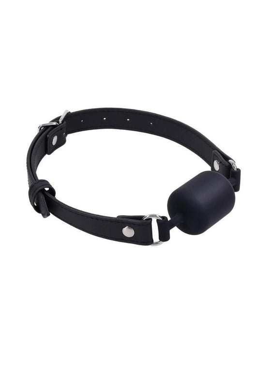black silicone barrel gag