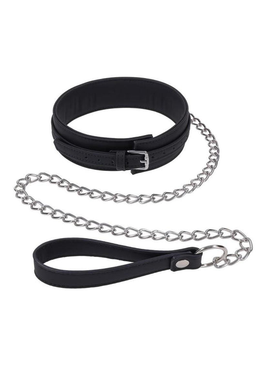 black silicone bdsm collar and leash