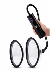 Size Up Rechargeable Pussy Pump Two Chambers Womens Sex Toy