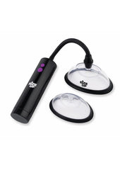 Size Up Rechargeable Pussy Pump Two Chambers Womens Sex Toy
