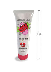Sour flavored lickable lube with water based formula designed for oral pleasure and delicious intimate foreplay sessions