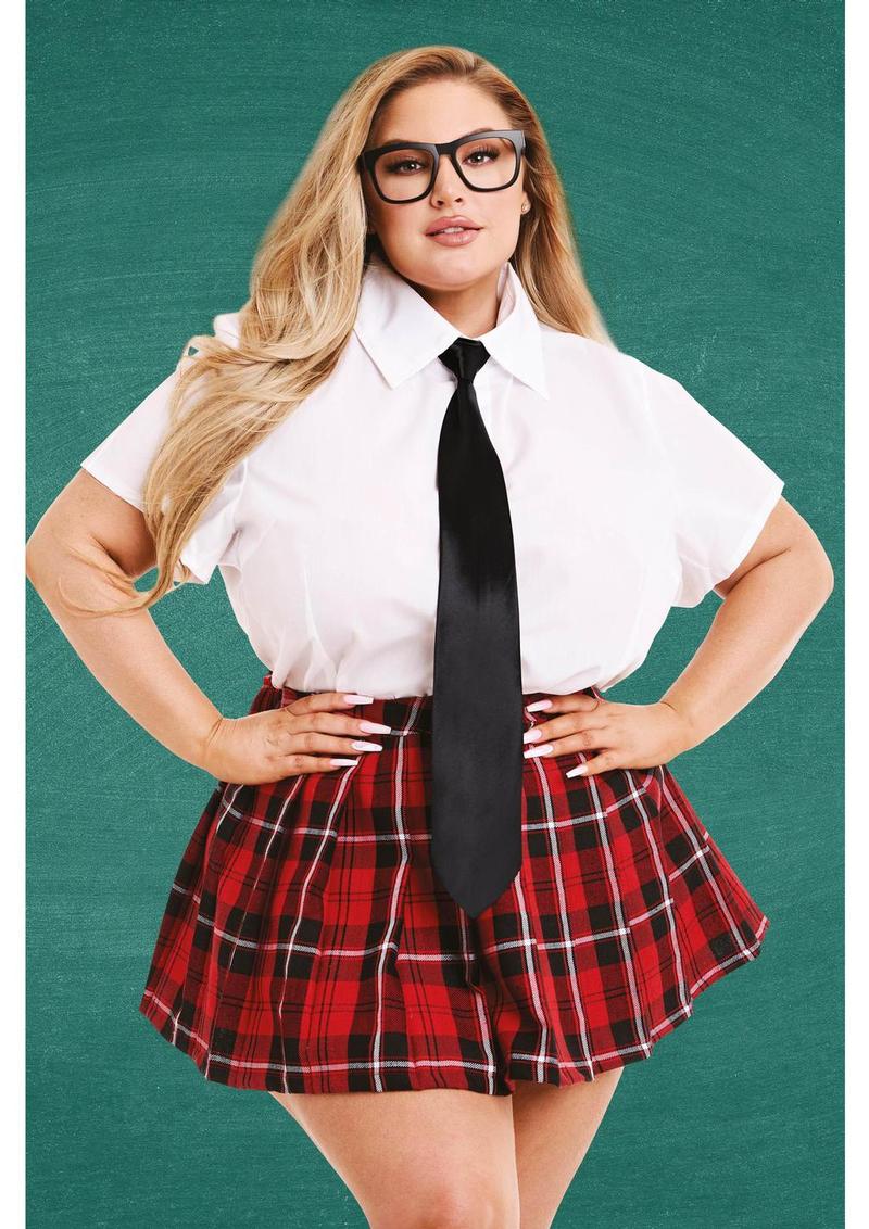 Plus size BBW Sexy School Girl Costume for Hallow or Fetish wear