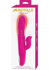 The Royal Passion Heat Rechargeable Silicone Warming Rabbit Vibrator - Pink