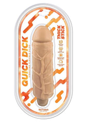 Thick Stick Quick Dick Vibrating Flex Dildo - Vanilla - 5in