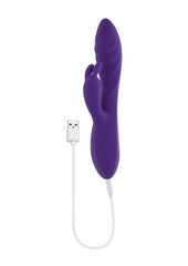 Wavy Rabbit Rechargeable Silicone Dual Motor Vibrator