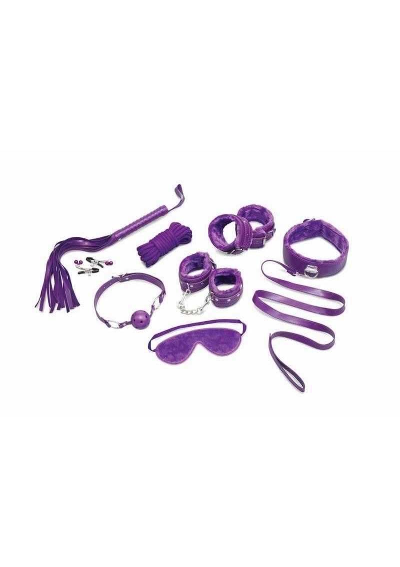 Soft fuzzy bondage bdsm set for playful intimate restraint