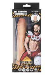 Working Stiff The Vibrating Quarterback Rechargeable Dildo - Vanilla