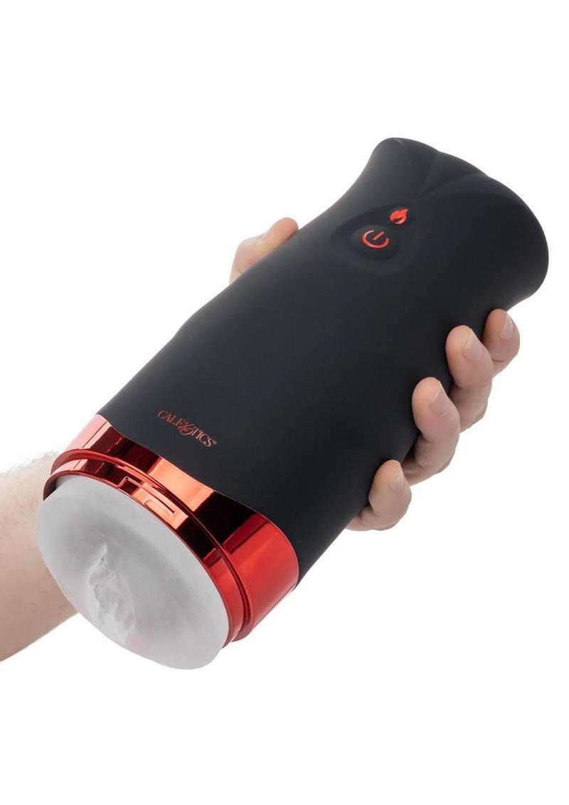 powerful vibrating stroker with multiple functions