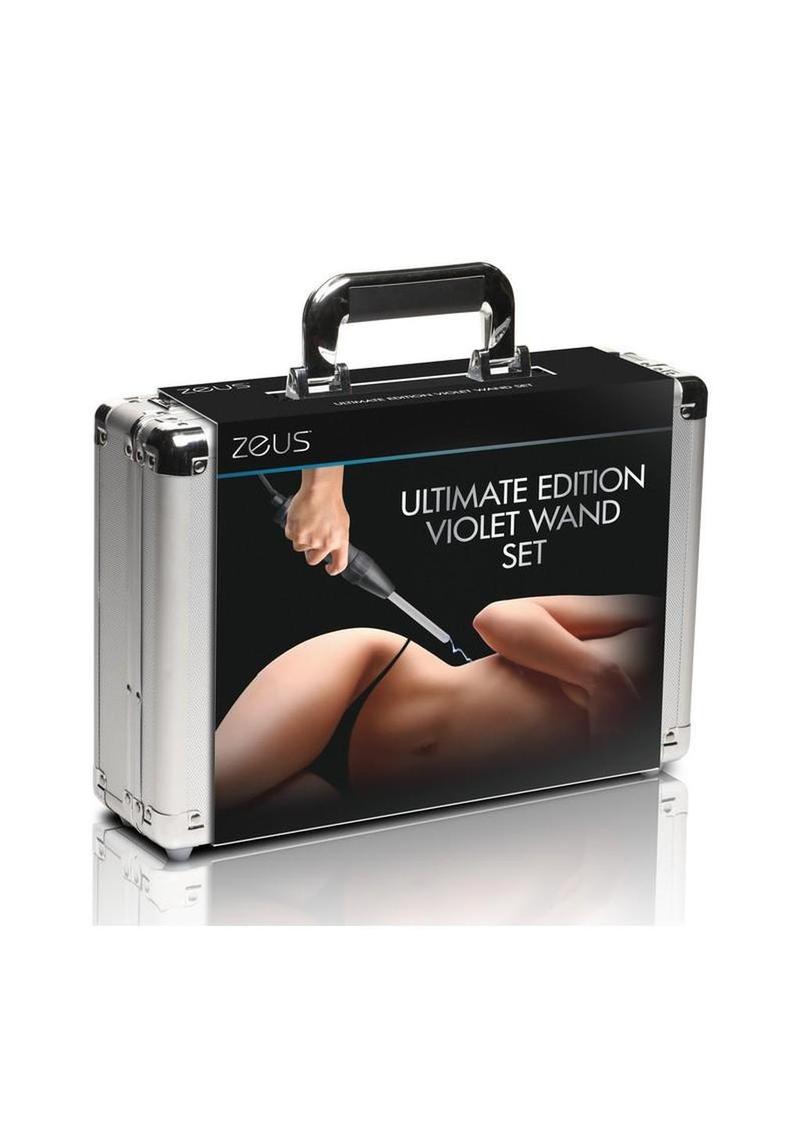 Zeus Electrosex Ultimate Edition Violet Wand - Silver - Set