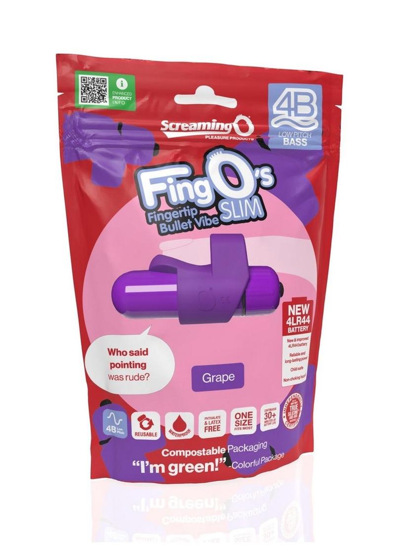 4b Fingo Slim Finger Vibrator - Grape/Purple