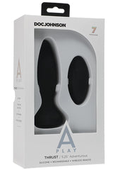 A-Play Thrust Adventurous Anal Plug with Remote Control - Black
