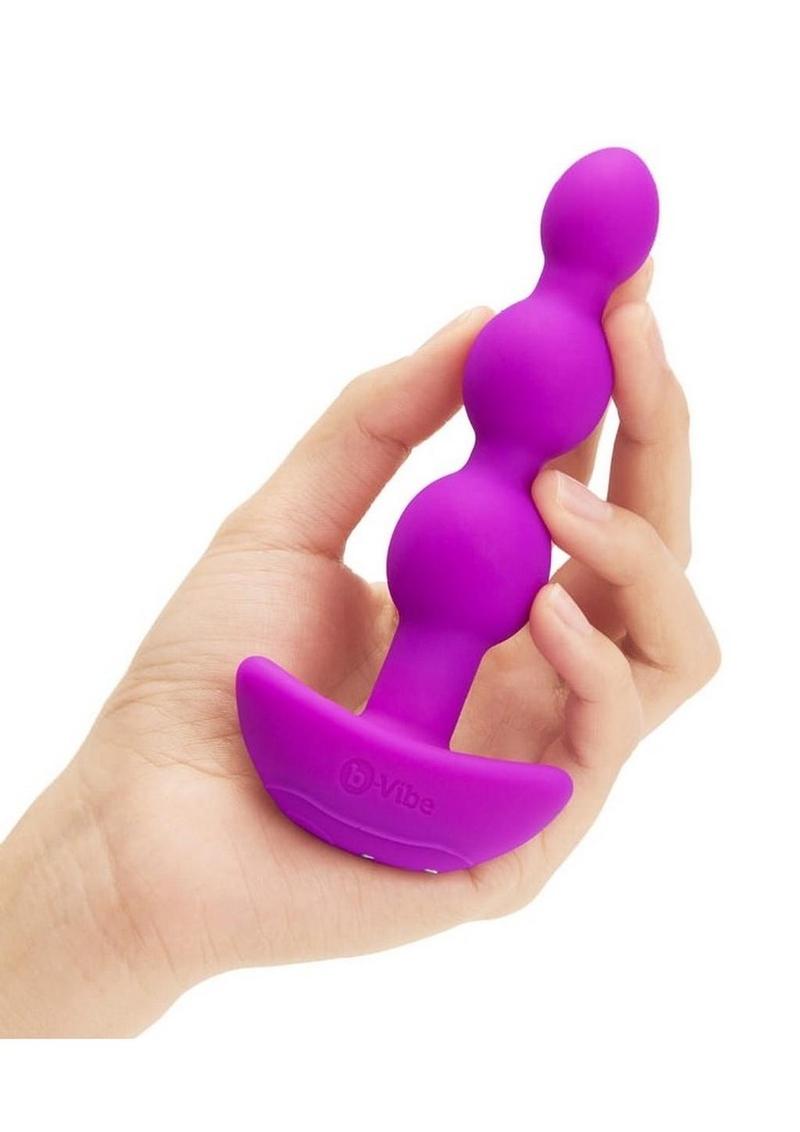 B-Vibe Triplet Anal Beads Rechargeable Silicone Beads with Remote Control