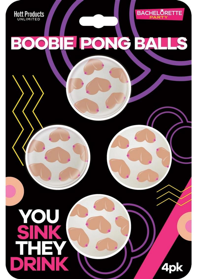 Boobie Beer Pong Balls - 4 Per Pack