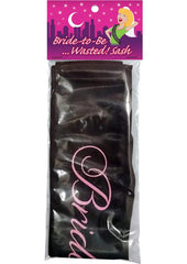 Bride-To-Be... Wasted! Sash - Black/Pink