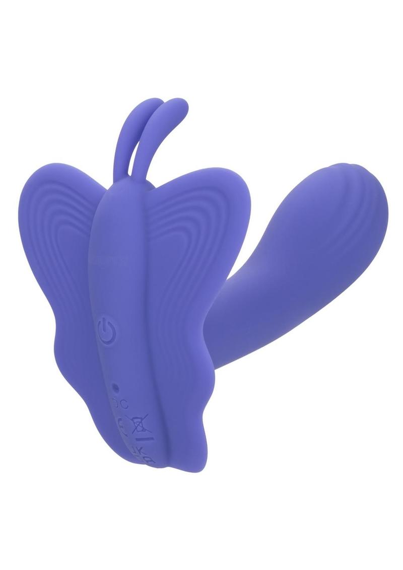 Calexotics Connect Venus Butterfly Rechargeable Silicone App Compatible Stimulator with Remote