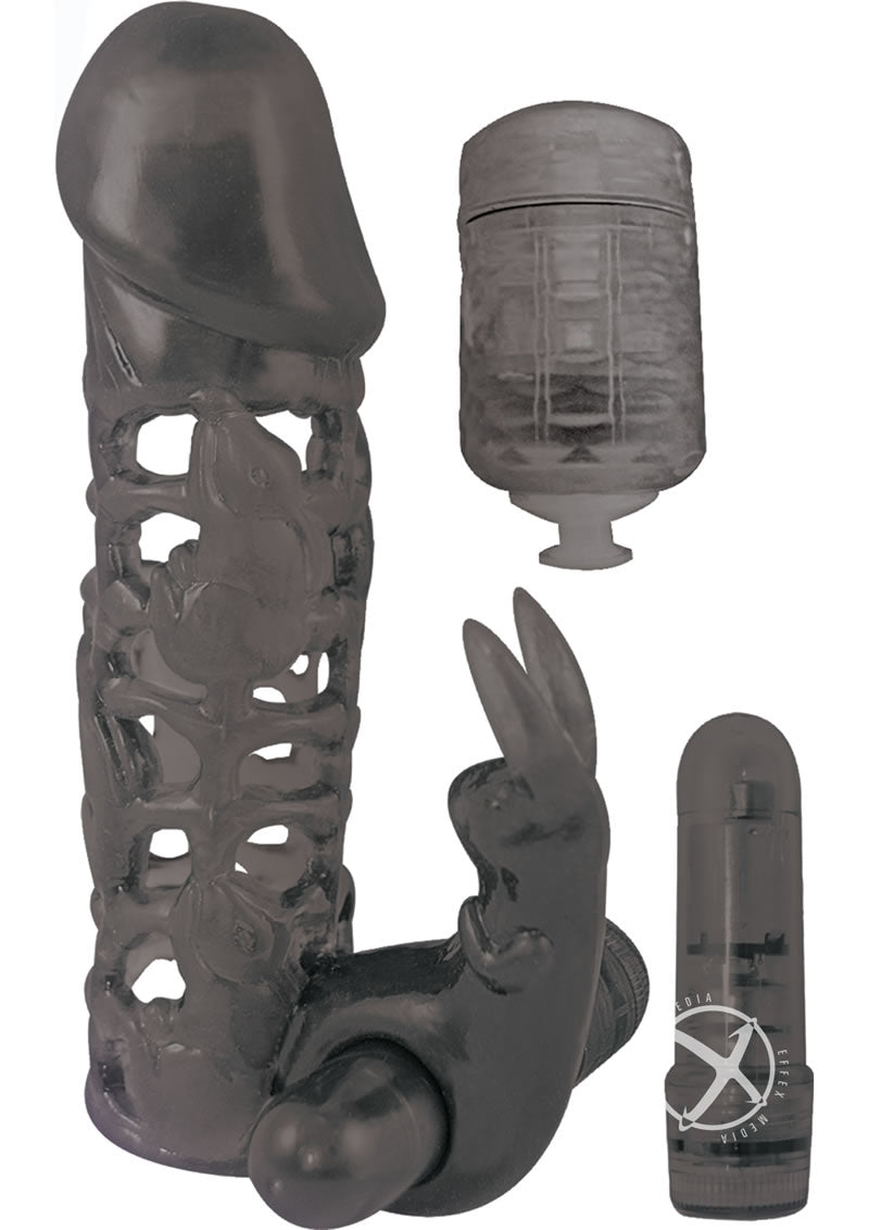 Clit Tickler Penis Extender Vibrating Sleeve Primal Pleasure Clit Tickler Penis Extender Vibrating Sleeve Primal Pleasure