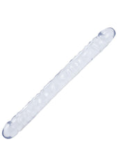 Crystal Jellies Double Dildo - Clear - 18in