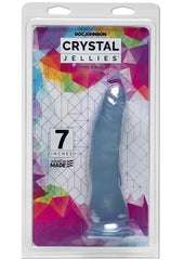 Crystal Jellies Thin Dildo - Clear/Pink - 7in