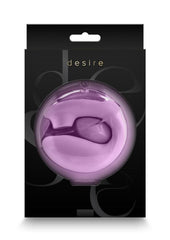 Desire Euphoria Dual End Vibrator with Air Pulse Clitoral Stimulation - Magenta/Purple